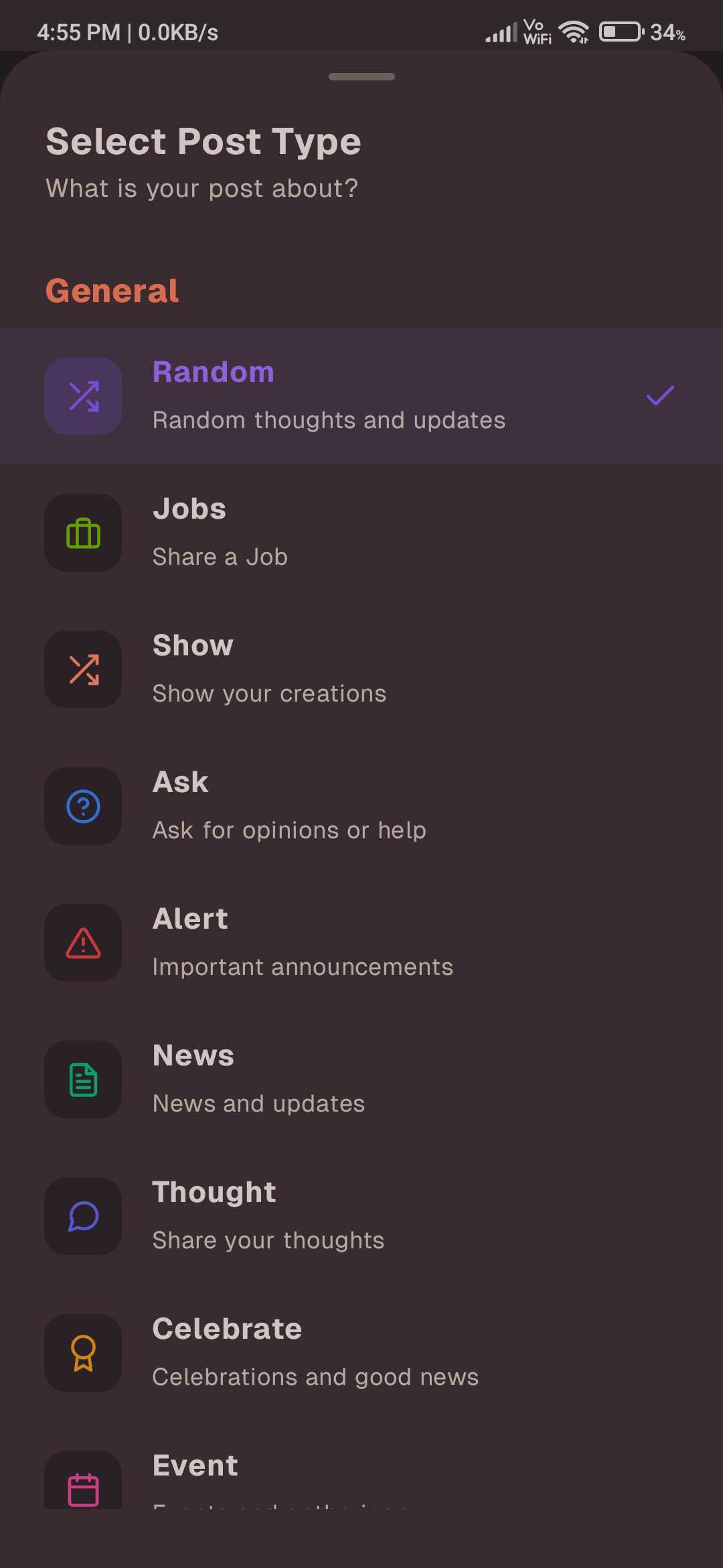 Messages Hub Chat - Mobile View
